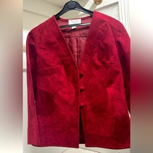 Burgundy, soft jacket